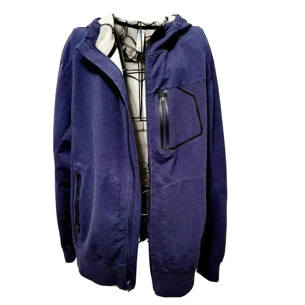 Mondetta Hooded Active Jacket XL Men's Full Zip Long Sleeve Wind Water Resistant